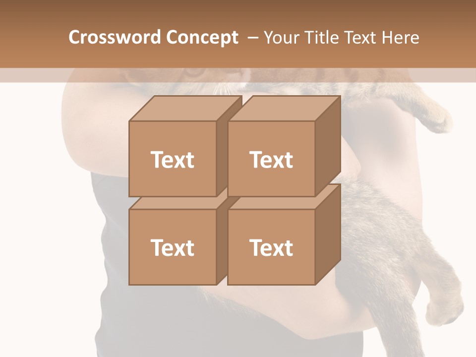 Holding Young Mammal PowerPoint Template