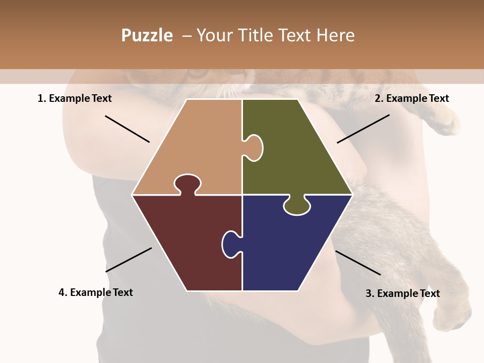 Holding Young Mammal PowerPoint Template