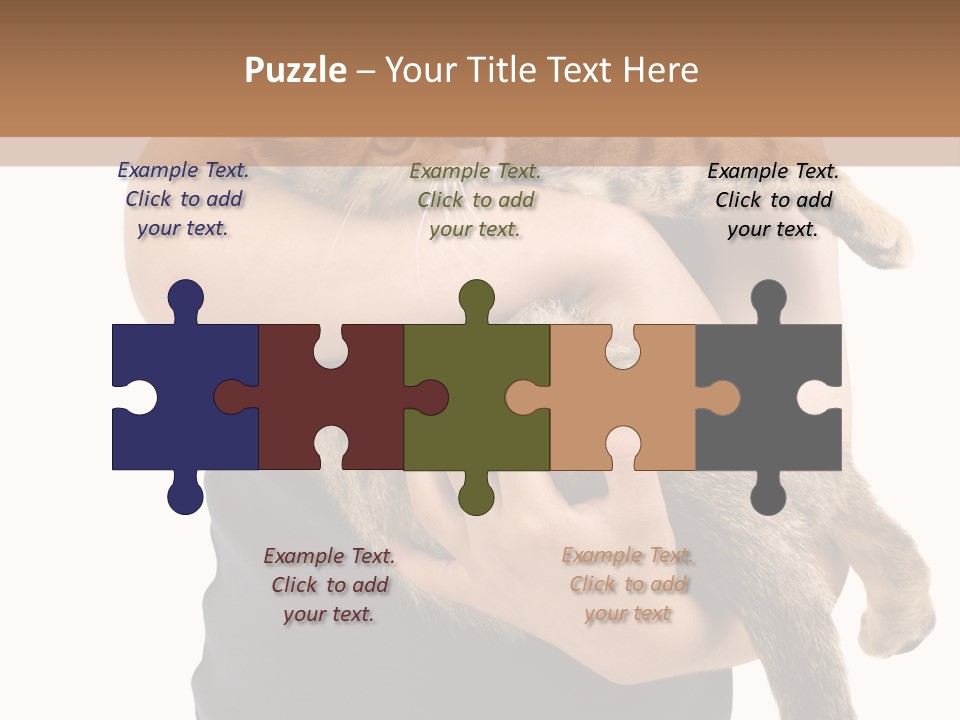 Holding Young Mammal PowerPoint Template