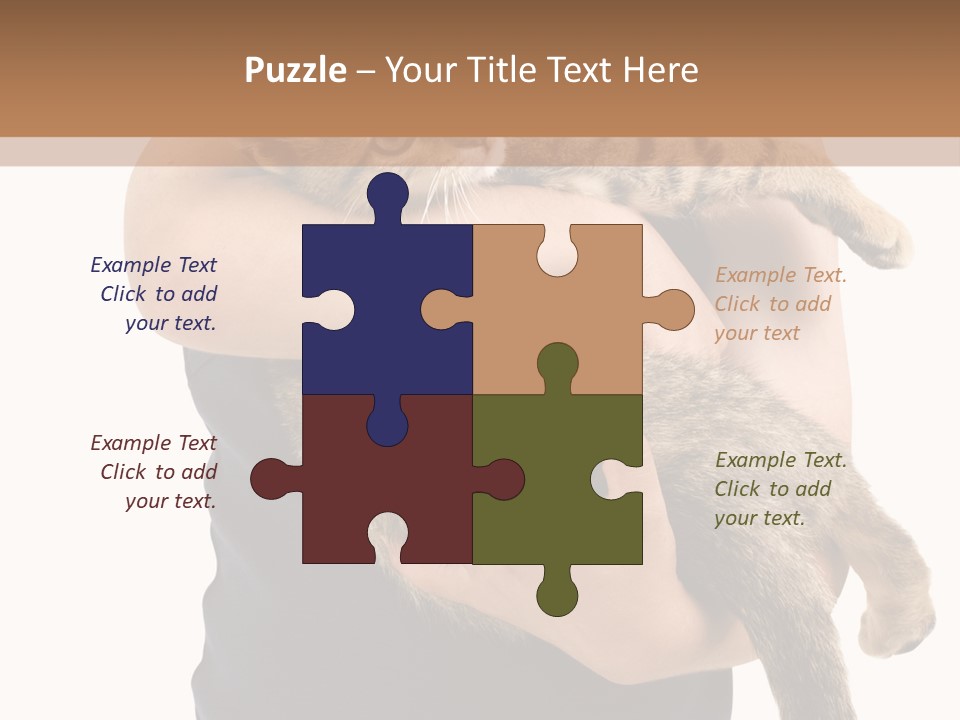 Holding Young Mammal PowerPoint Template