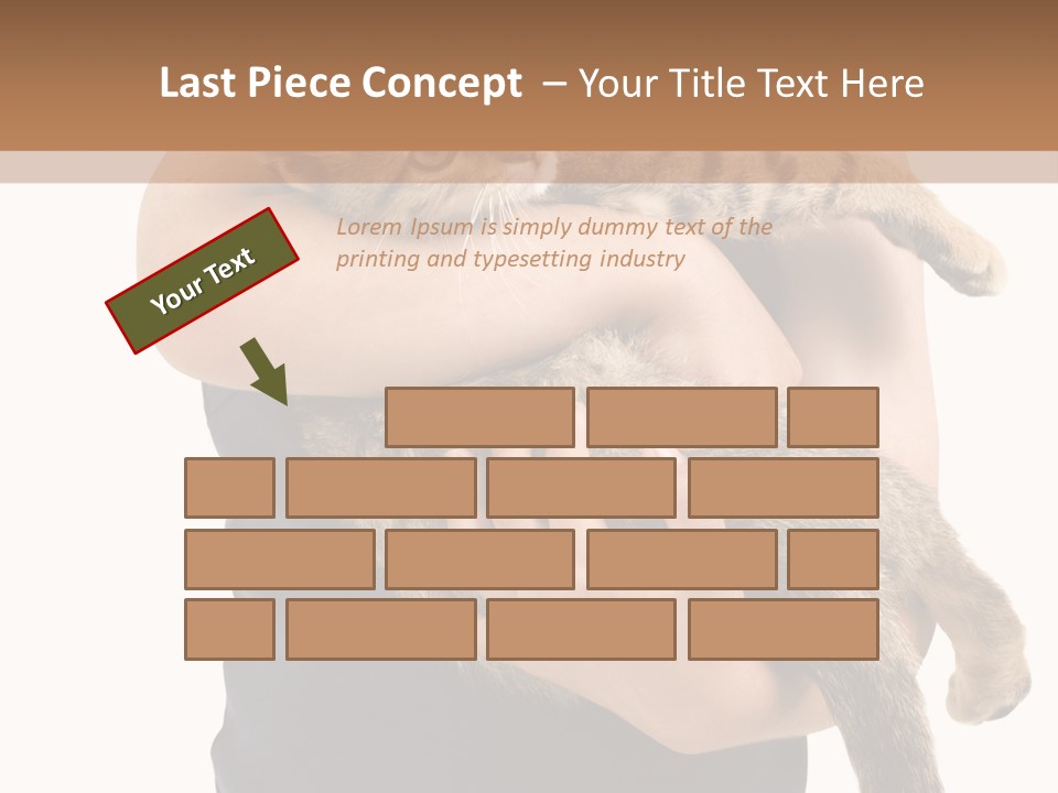 Holding Young Mammal PowerPoint Template