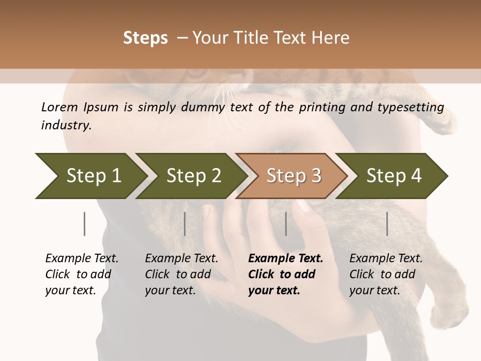 Holding Young Mammal PowerPoint Template