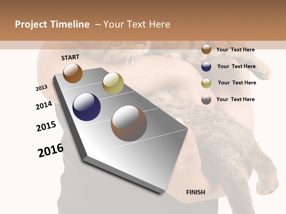 Holding Young Mammal PowerPoint Template