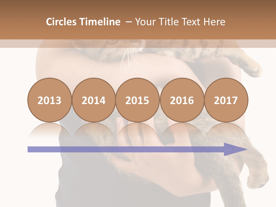 Holding Young Mammal PowerPoint Template