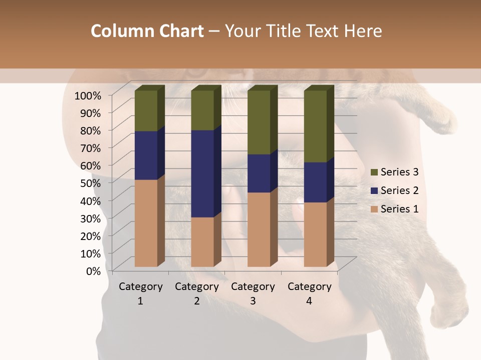 Holding Young Mammal PowerPoint Template