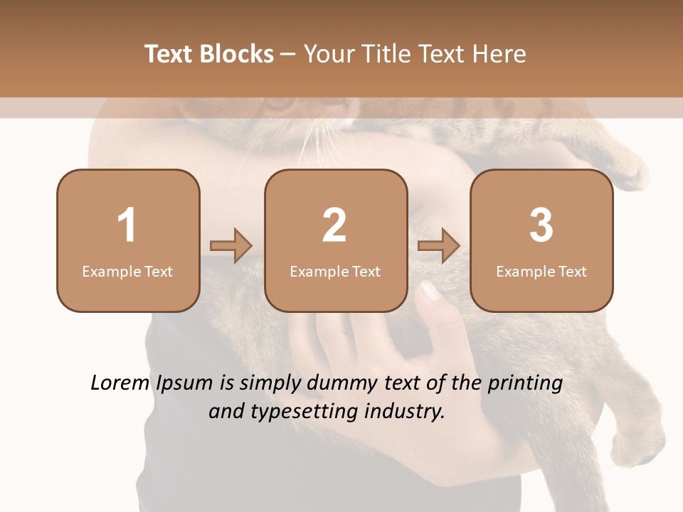 Holding Young Mammal PowerPoint Template