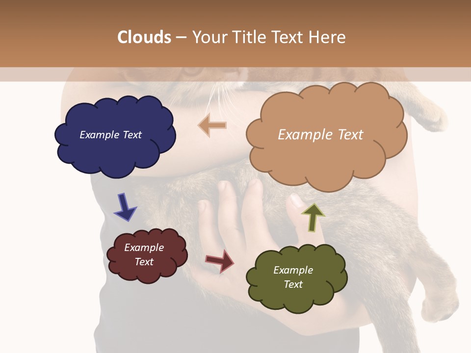 Holding Young Mammal PowerPoint Template