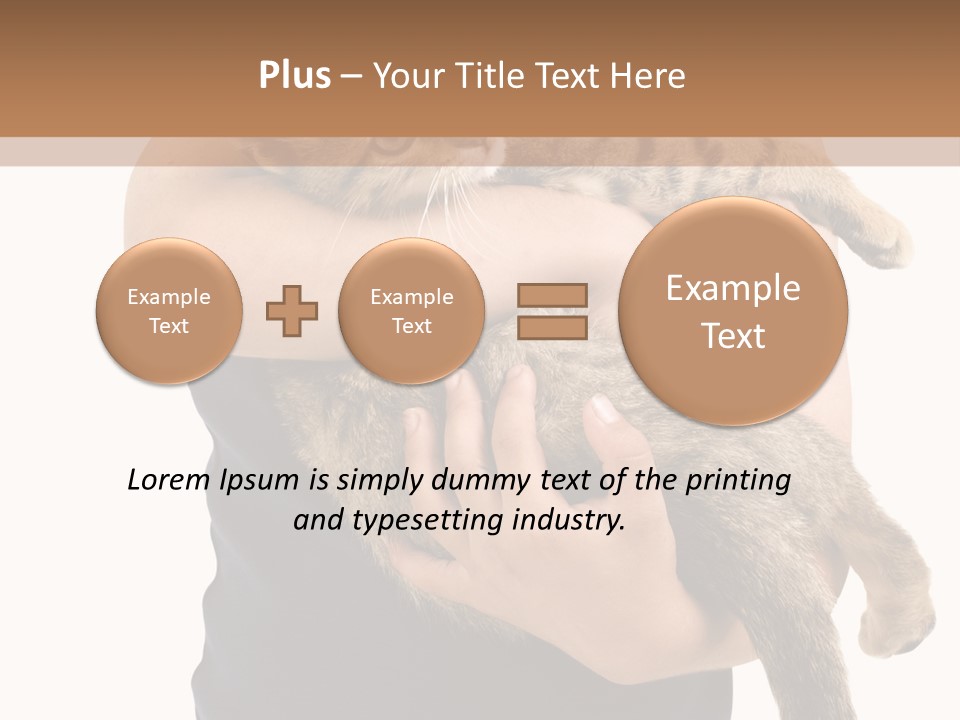 Holding Young Mammal PowerPoint Template
