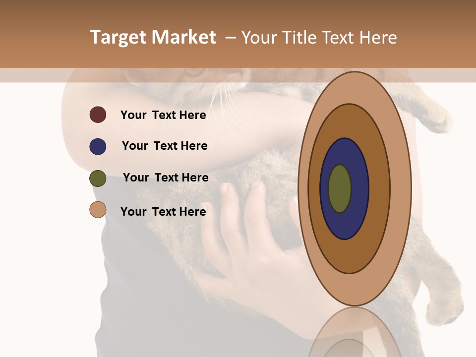 Holding Young Mammal PowerPoint Template