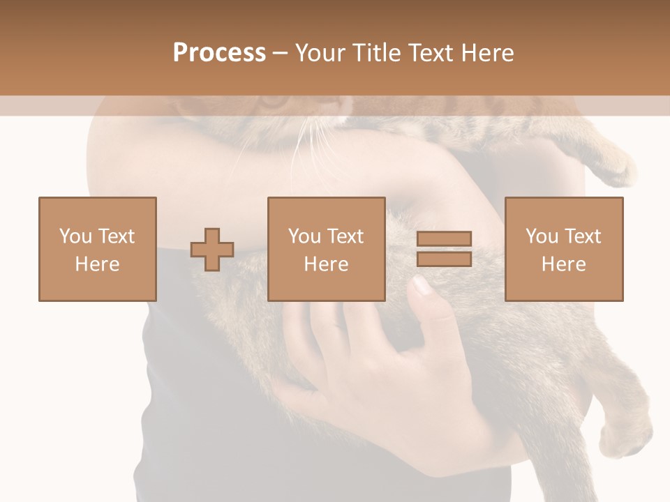 Holding Young Mammal PowerPoint Template