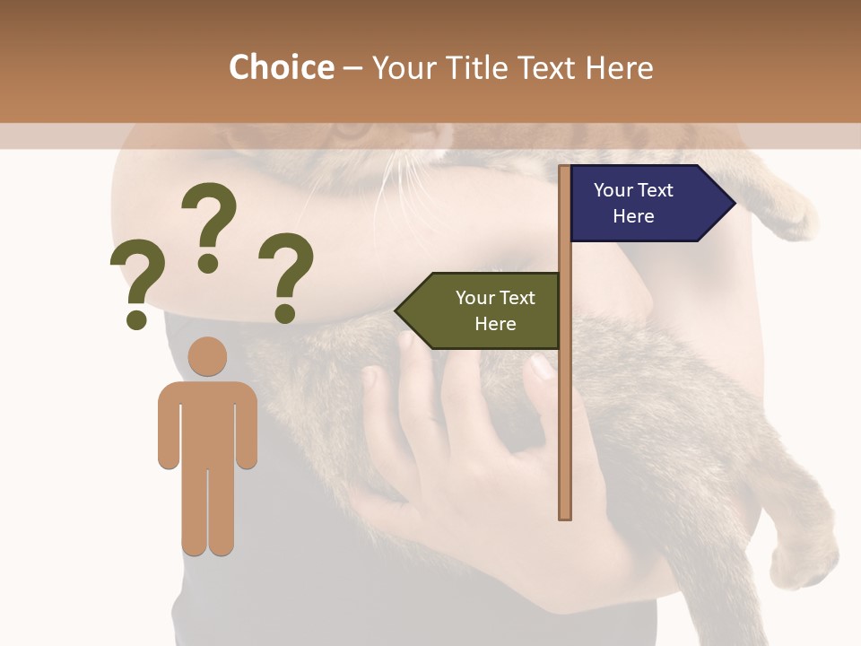 Holding Young Mammal PowerPoint Template