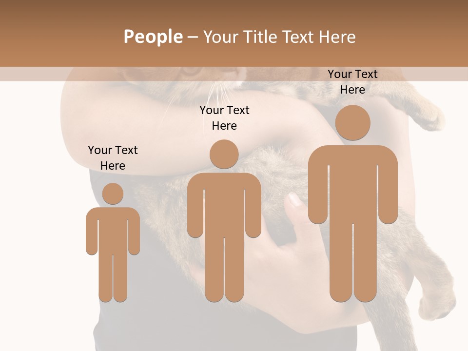 Holding Young Mammal PowerPoint Template