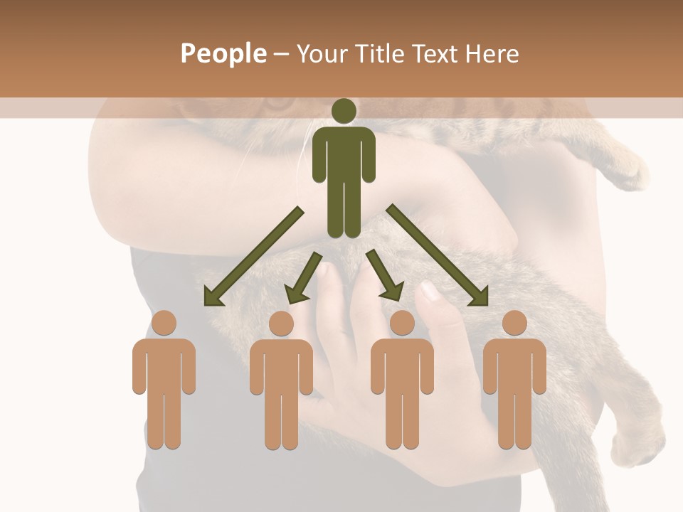 Holding Young Mammal PowerPoint Template