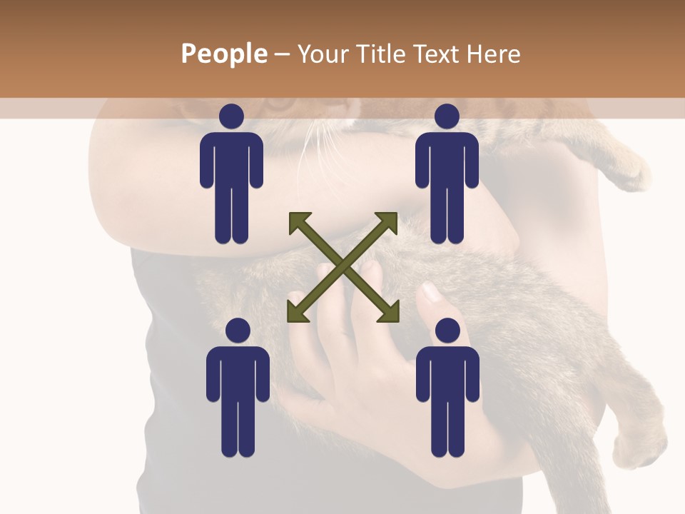 Holding Young Mammal PowerPoint Template