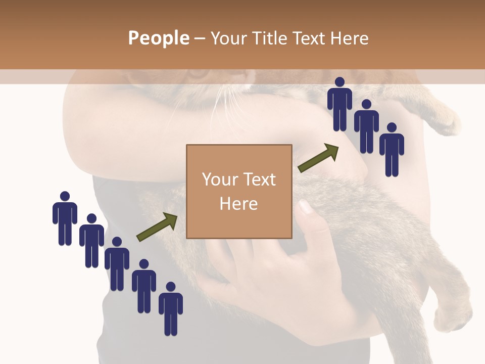 Holding Young Mammal PowerPoint Template