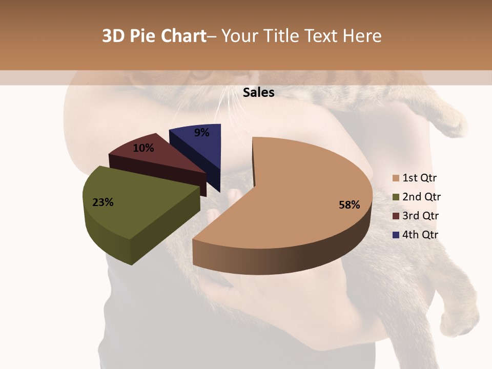 Holding Young Mammal PowerPoint Template