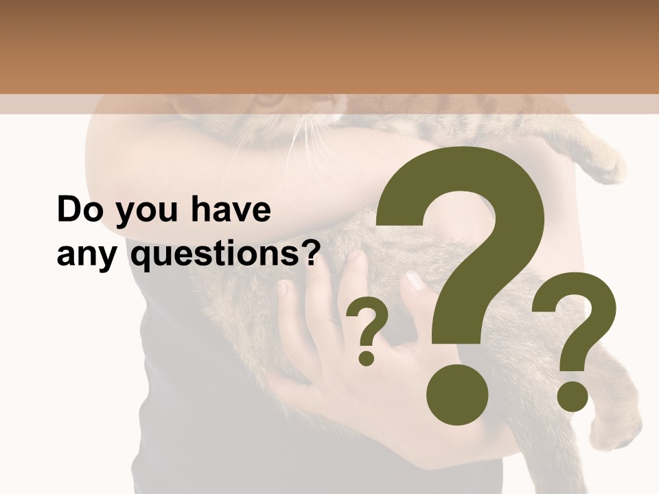 Holding Young Mammal PowerPoint Template