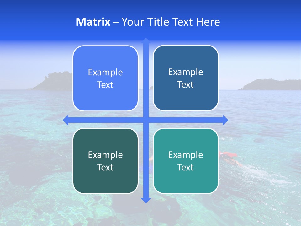 Blue Tropical Tranquil PowerPoint Template