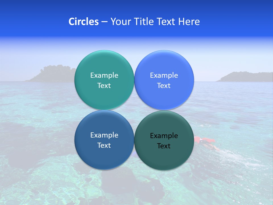 Blue Tropical Tranquil PowerPoint Template