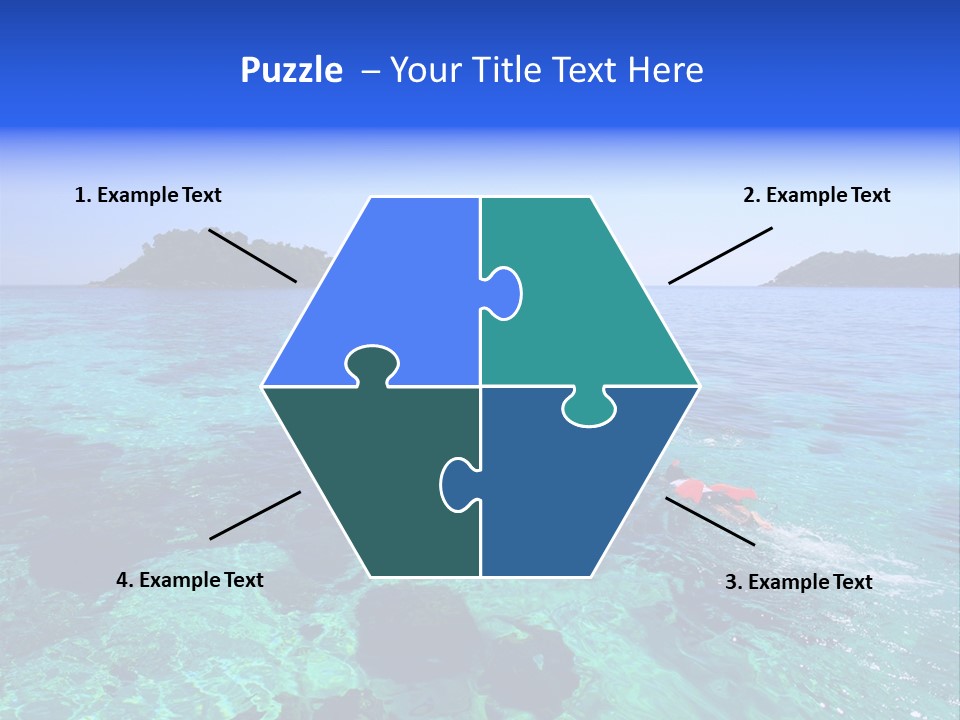 Blue Tropical Tranquil PowerPoint Template