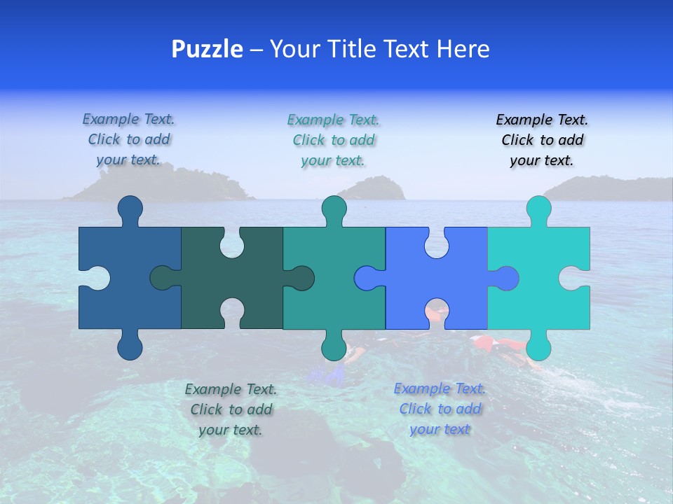 Blue Tropical Tranquil PowerPoint Template