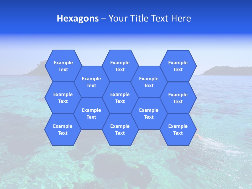 Blue Tropical Tranquil PowerPoint Template