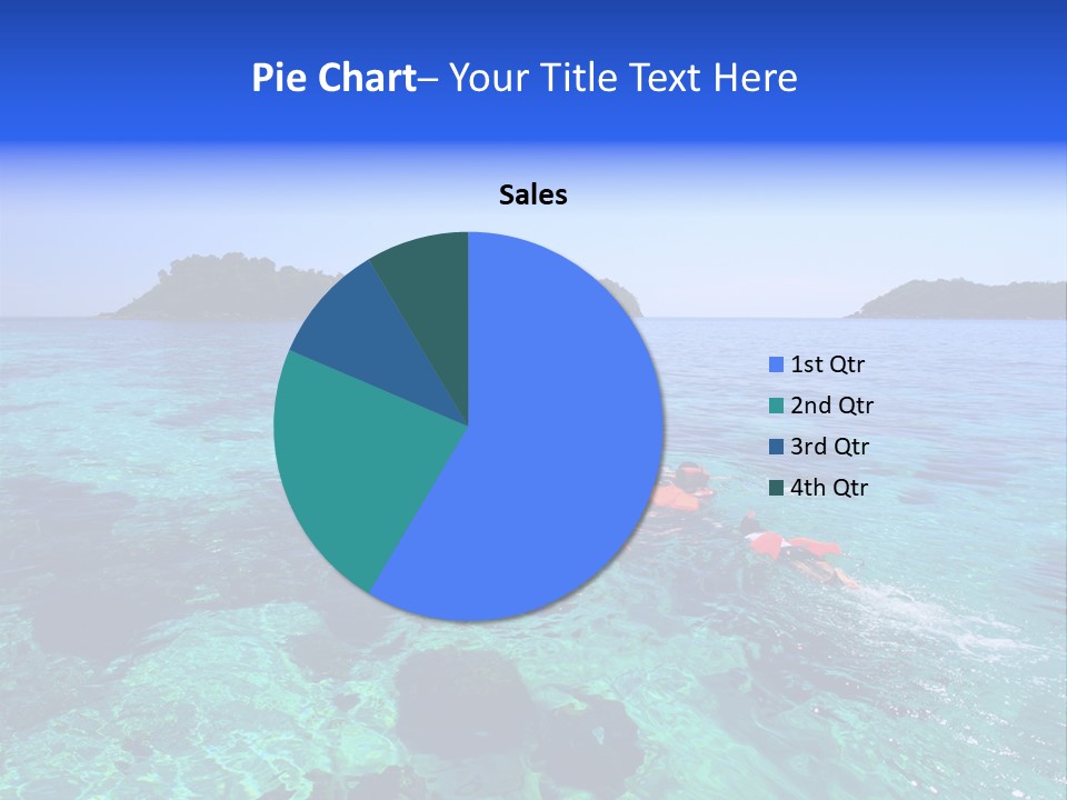 Blue Tropical Tranquil PowerPoint Template