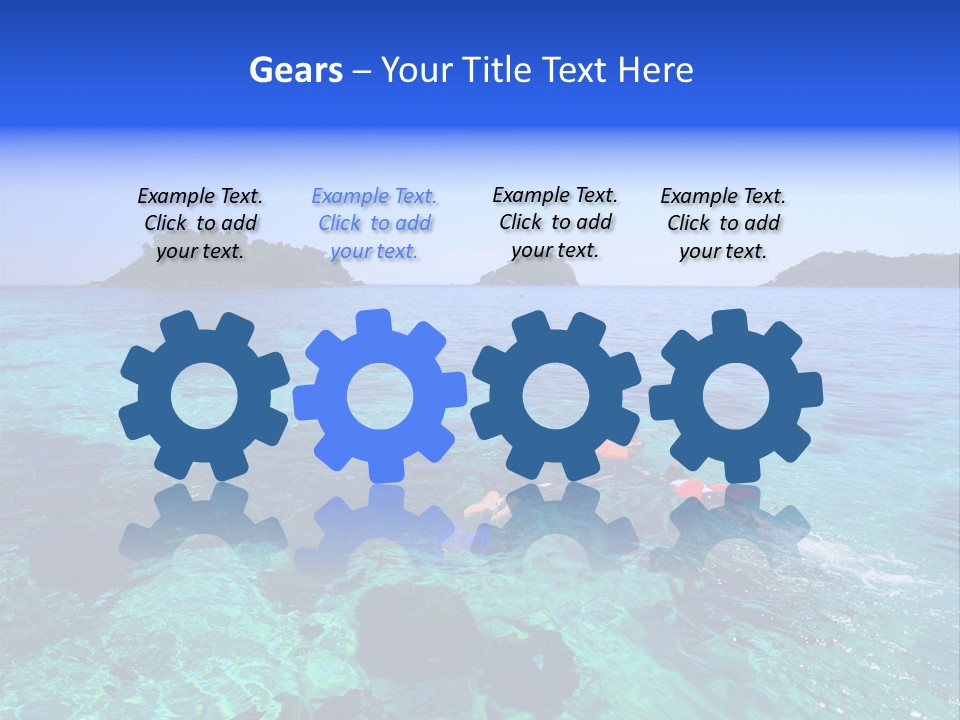 Blue Tropical Tranquil PowerPoint Template