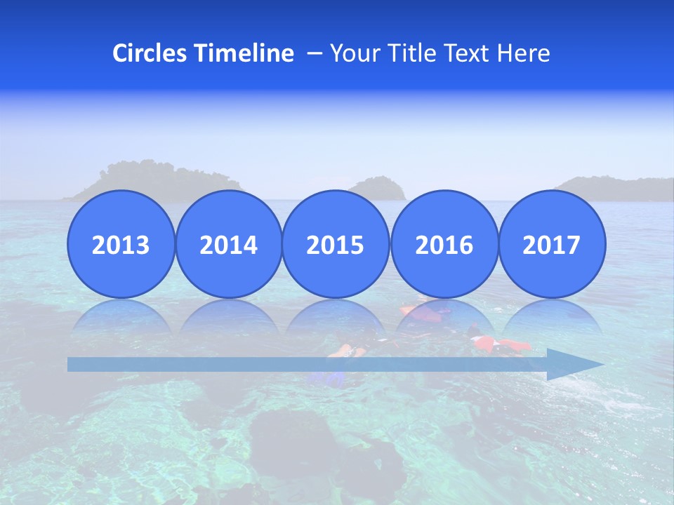 Blue Tropical Tranquil PowerPoint Template