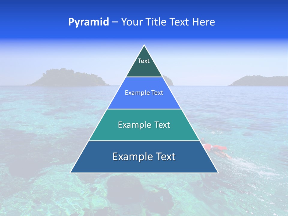 Blue Tropical Tranquil PowerPoint Template