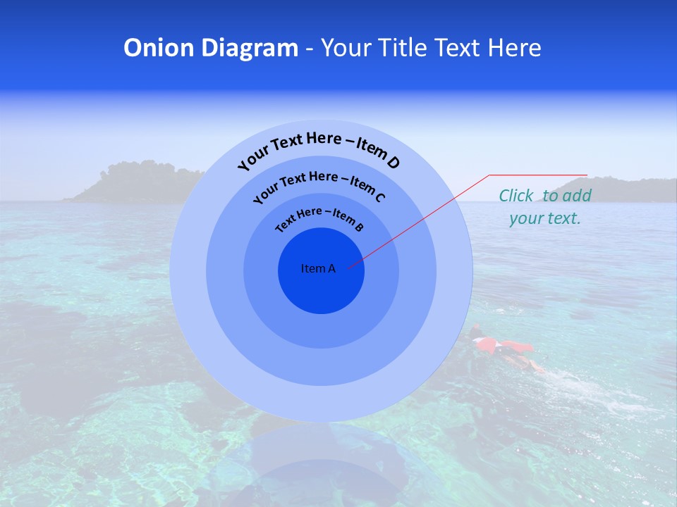 Blue Tropical Tranquil PowerPoint Template