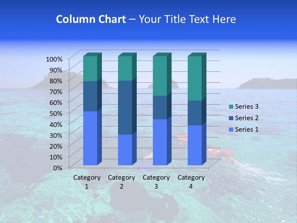 Blue Tropical Tranquil PowerPoint Template