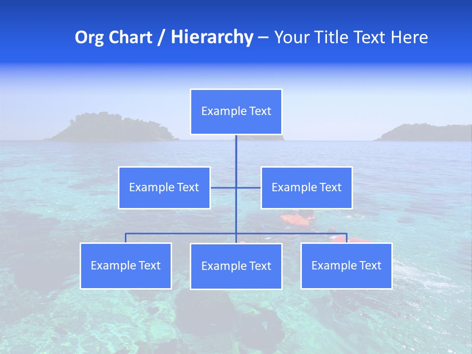 Blue Tropical Tranquil PowerPoint Template