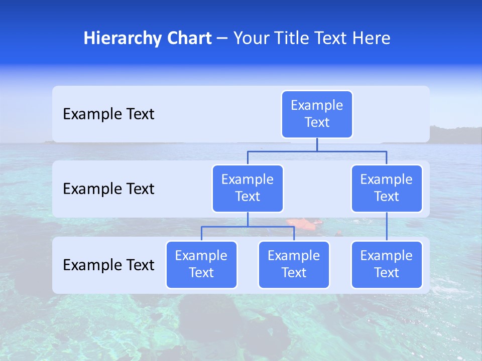 Blue Tropical Tranquil PowerPoint Template