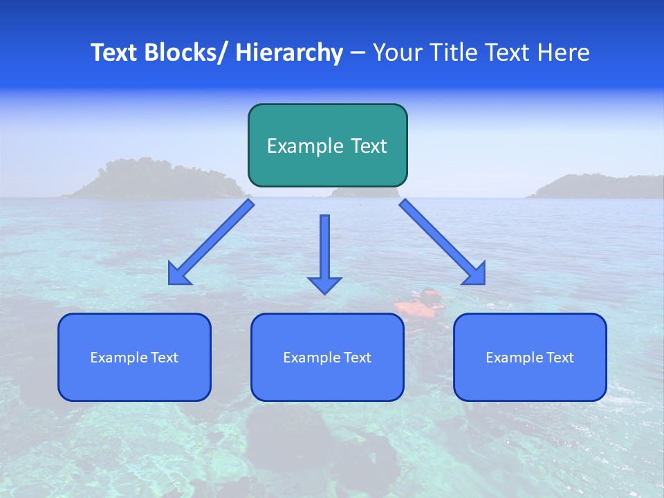 Blue Tropical Tranquil PowerPoint Template