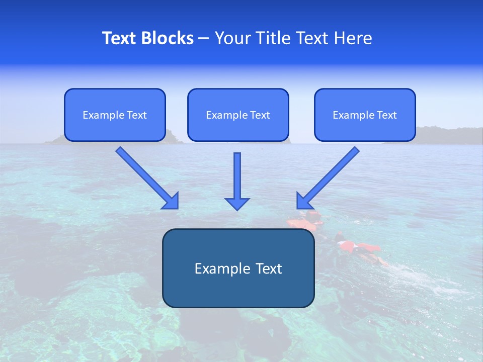 Blue Tropical Tranquil PowerPoint Template