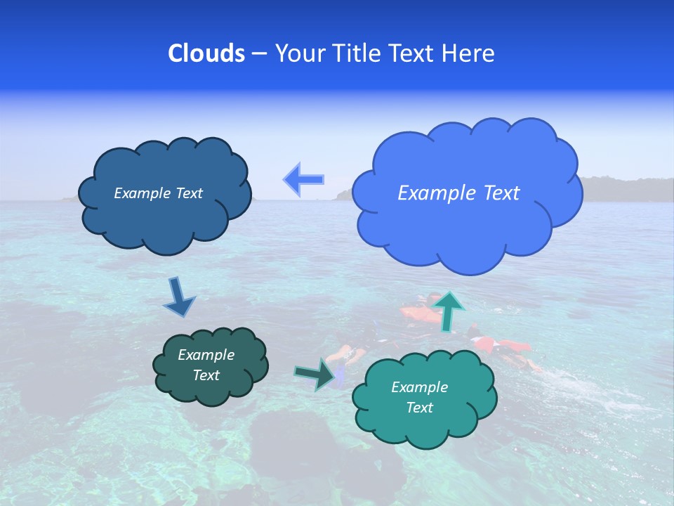 Blue Tropical Tranquil PowerPoint Template
