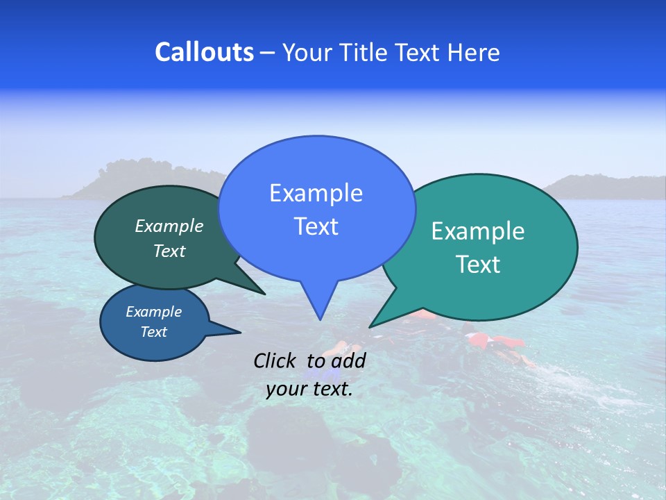 Blue Tropical Tranquil PowerPoint Template