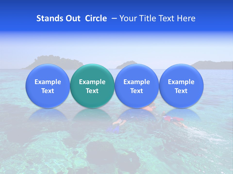Blue Tropical Tranquil PowerPoint Template