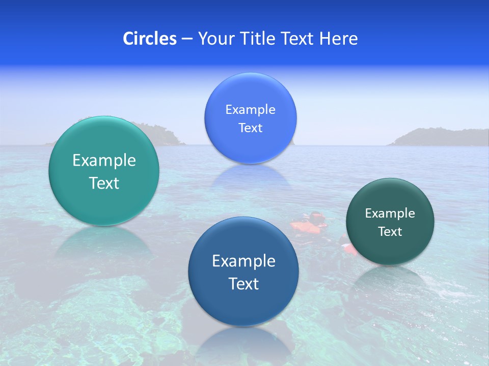 Blue Tropical Tranquil PowerPoint Template