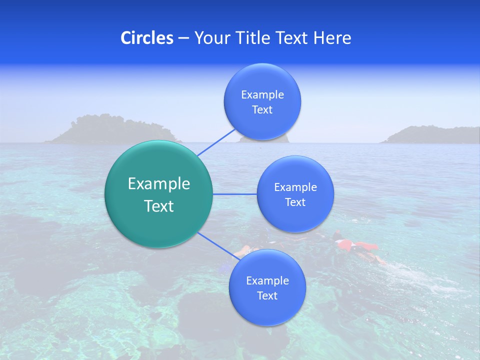 Blue Tropical Tranquil PowerPoint Template