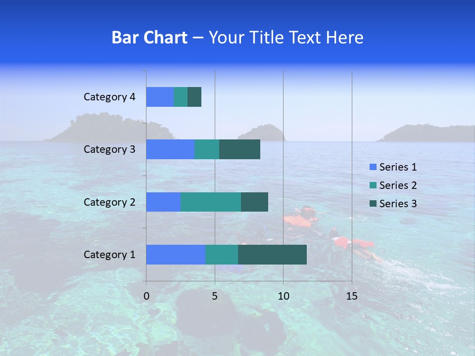 Blue Tropical Tranquil PowerPoint Template