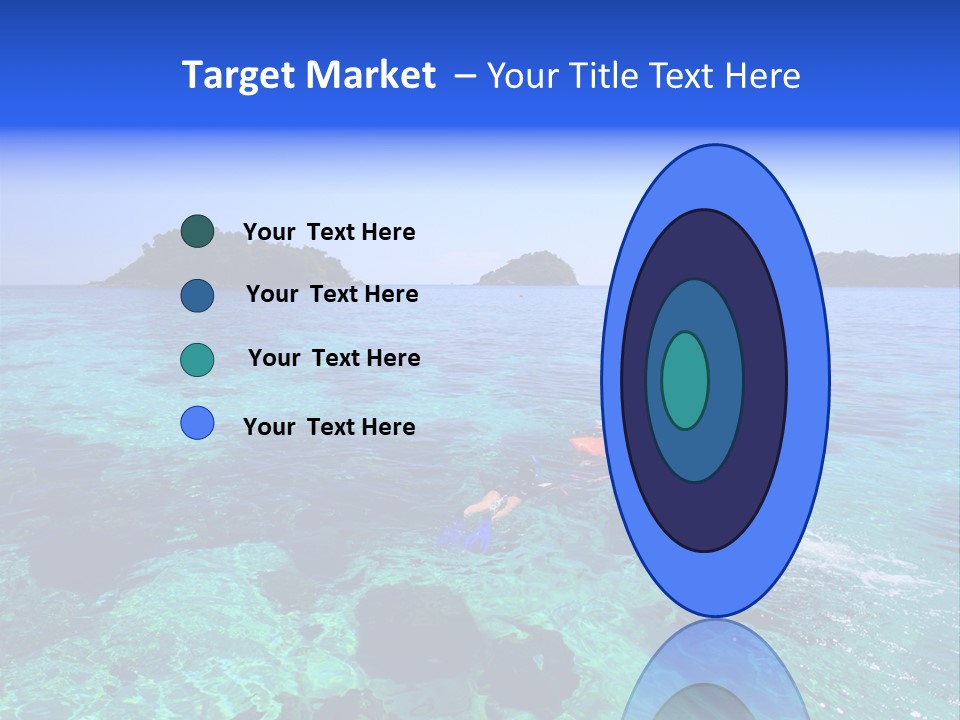 Blue Tropical Tranquil PowerPoint Template