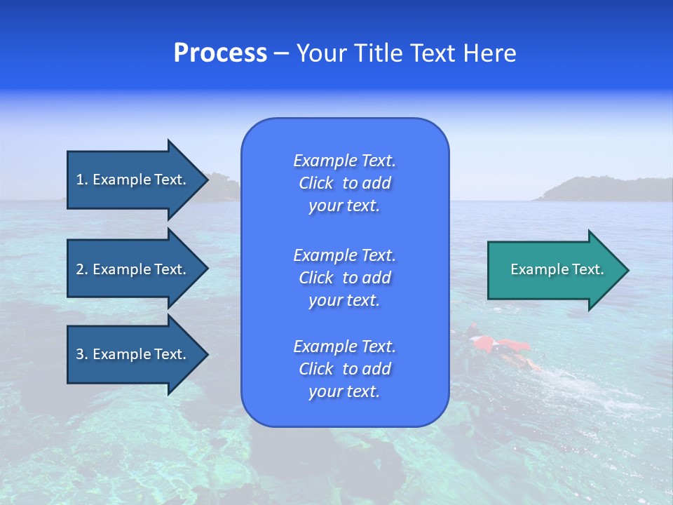 Blue Tropical Tranquil PowerPoint Template