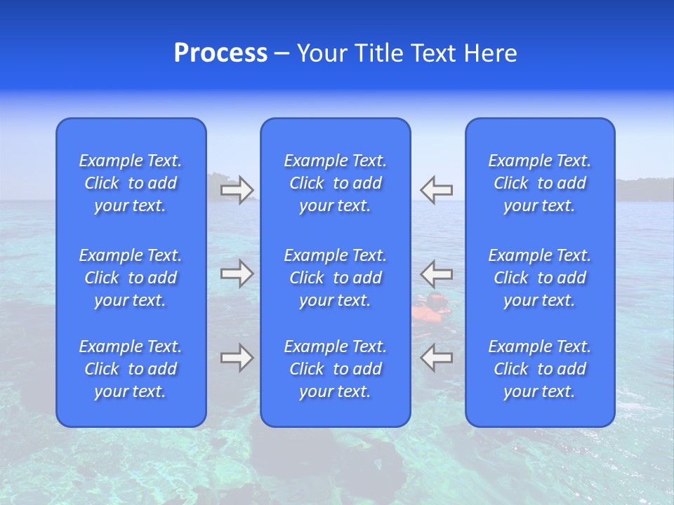 Blue Tropical Tranquil PowerPoint Template