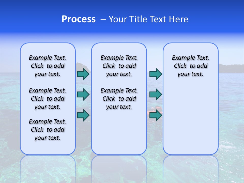 Blue Tropical Tranquil PowerPoint Template