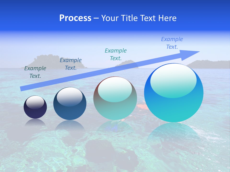 Blue Tropical Tranquil PowerPoint Template