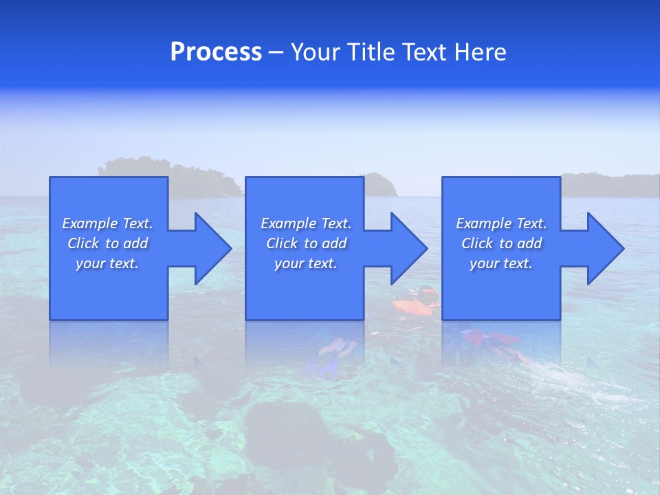 Blue Tropical Tranquil PowerPoint Template