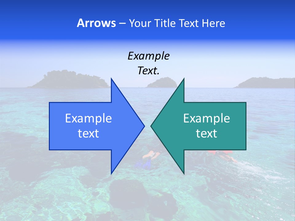 Blue Tropical Tranquil PowerPoint Template