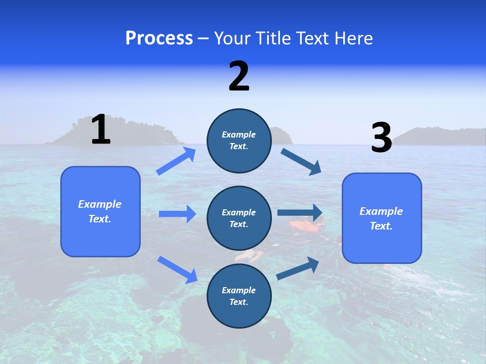 Blue Tropical Tranquil PowerPoint Template
